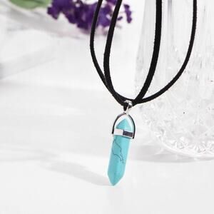 2/$30 NEW Boho Festival Choker Turquoise Stone Pendant 161